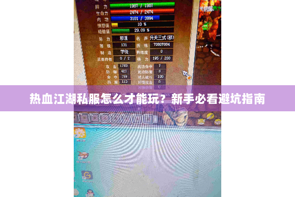 热血江湖私服怎么才能玩？新手必看避坑指南