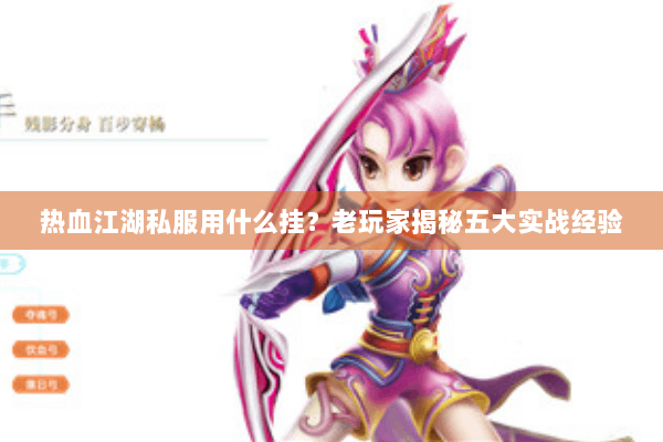 热血江湖私服用什么挂？老玩家揭秘五大实战经验