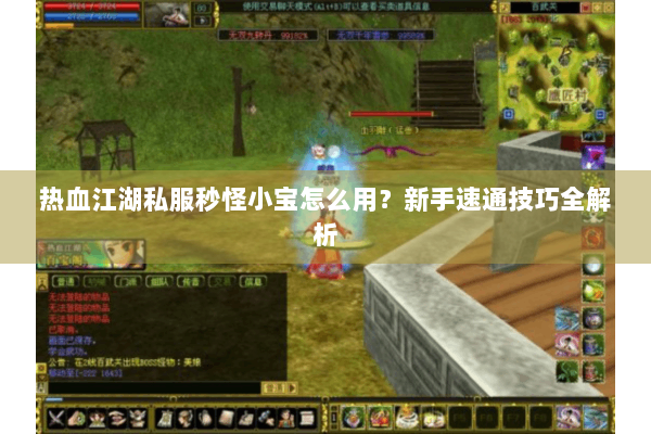 热血江湖私服秒怪小宝怎么用？新手速通技巧全解析