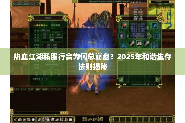 热血江湖私服行会为何总崩盘？2025年和谐生存法则揭秘