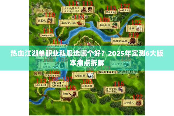 热血江湖单职业私服选哪个好？2025年实测6大版本痛点拆解