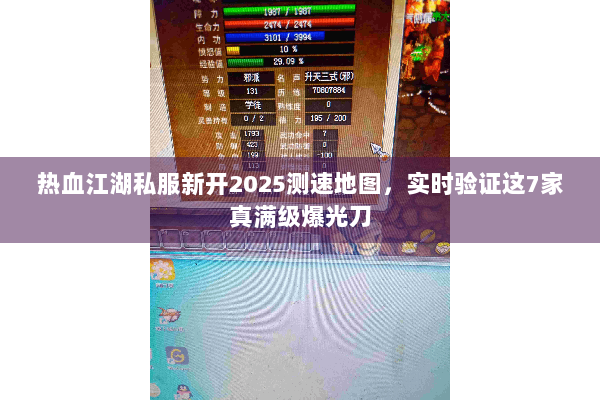 热血江湖私服新开2025测速地图，实时验证这7家真满级爆光刀