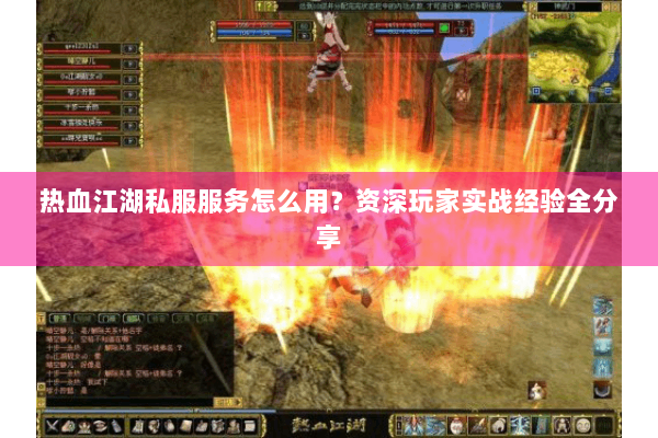热血江湖私服服务怎么用？资深玩家实战经验全分享