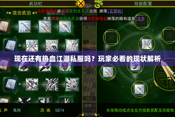 现在还有热血江湖私服吗？玩家必看的现状解析