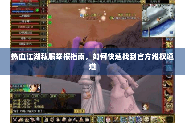 热血江湖私服举报指南，如何快速找到官方维权通道