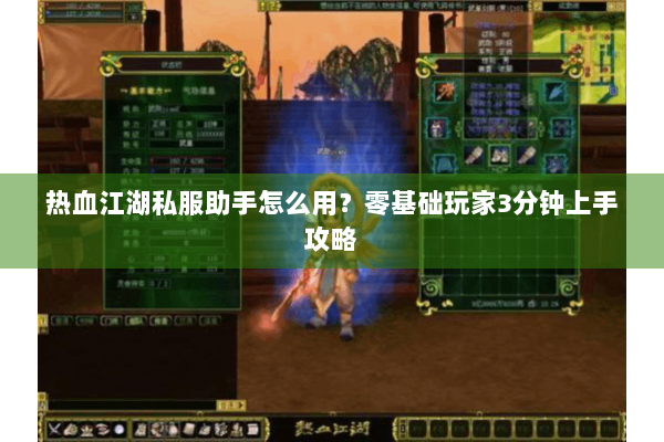 热血江湖私服助手怎么用？零基础玩家3分钟上手攻略