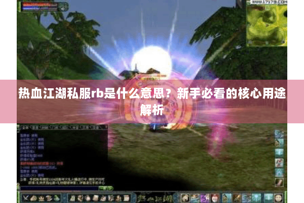 热血江湖私服rb是什么意思？新手必看的核心用途解析