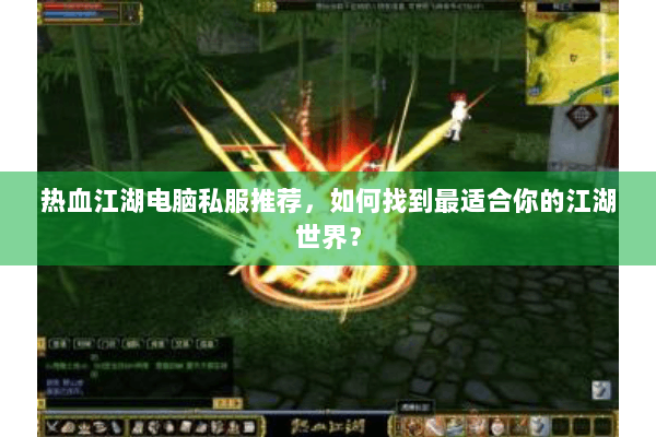 热血江湖电脑私服推荐，如何找到最适合你的江湖世界？