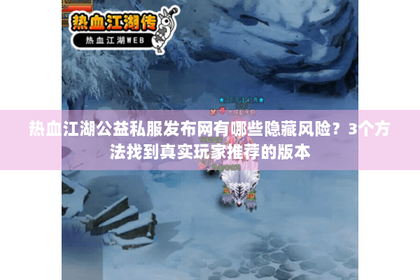 热血江湖公益私服发布网有哪些隐藏风险？3个方法找到真实玩家推荐的版本