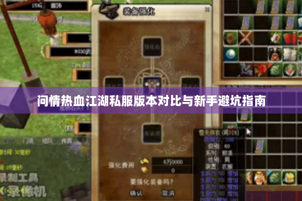 问情热血江湖私服版本对比与新手避坑指南