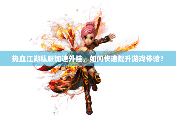 热血江湖私服加速外挂，如何快速提升游戏体验？