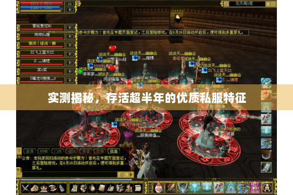 实测揭秘，存活超半年的优质私服特征
